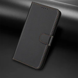 Wallet Stand Solid Color flip case for Samsung Galaxy A07, black 5