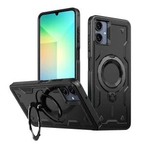 Удароустойчив калъф Magnetic Kickstand за Samsung Galaxy А07, черен