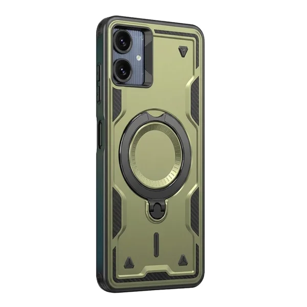 Удароустойчив калъф Magnetic Kickstand за Samsung Galaxy А07, зелен 2