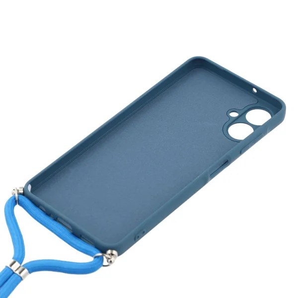 Anti-Shock case with lanyard for Samsung Galaxy A07, blue 3