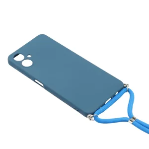 Anti-Shock case with lanyard for Samsung Galaxy A07, blue 4