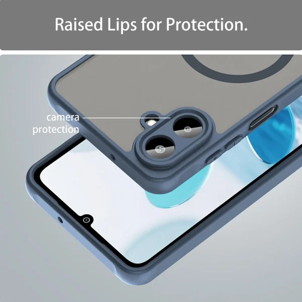 Shockproof case MagSF Matte for Samsung Galaxy A07, blue 5