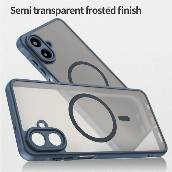 Shockproof case MagSF Matte for Samsung Galaxy A07, blue 4
