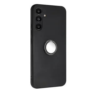 Силиконов калъф Matte Ring Kickstand за Samsung Galaxy A27, черен