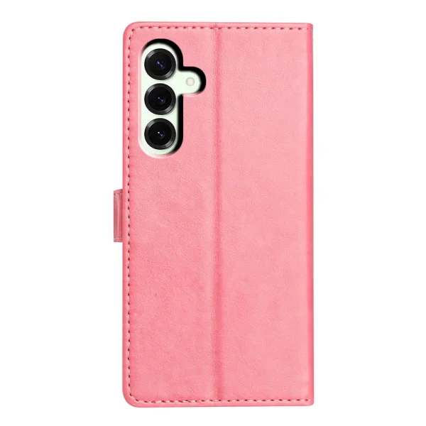 Wallet Stand Leather Handy Strap case for Samsung Galaxy A27, pink 2