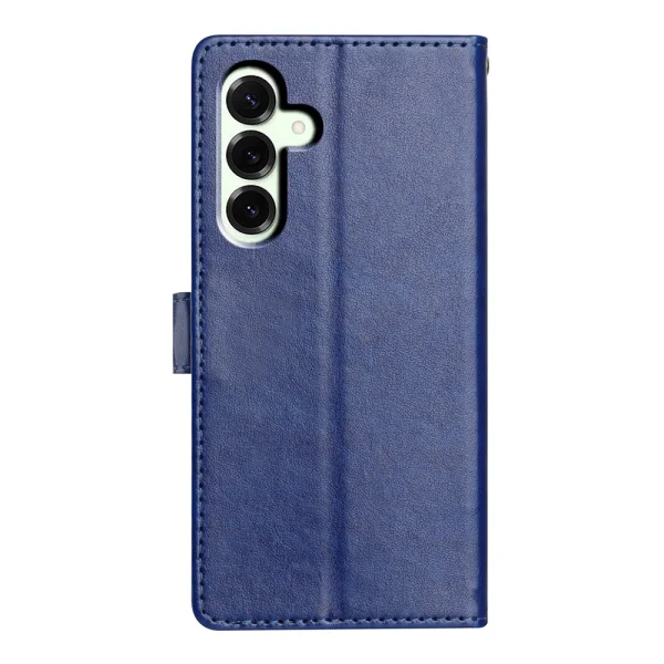 Wallet Stand Leather Handy Strap case for Samsung Galaxy A27, blue 2