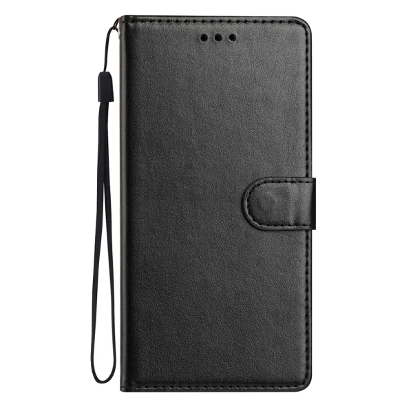 Wallet Stand Leather Handy Strap case for Samsung Galaxy A27, black 1