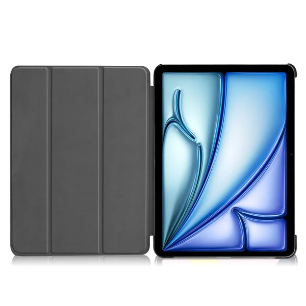 Auto Wake / Sleep Tri-Fold Stand Leather Tablet Flip Case for iPad Air 13 (2026), black 4