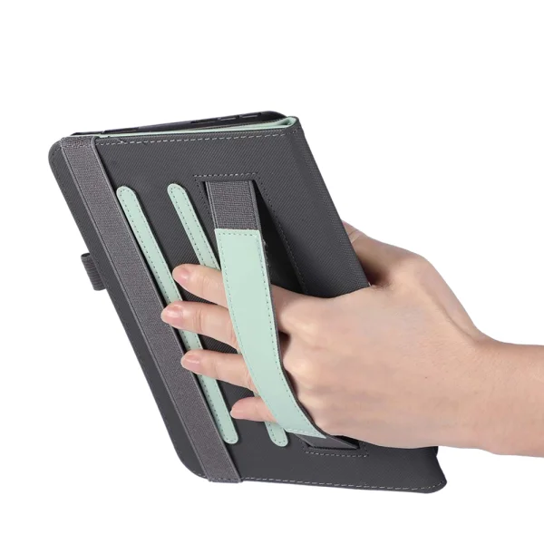 Калъф тефтер за таблет Leather Handheld Wristband за IPad Air 11 (2026)/(2025), черен 6