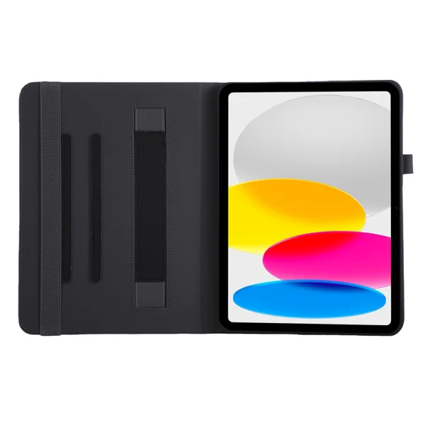 Калъф тефтер за таблет Leather Handheld Wristband за IPad Air 11 (2026)/(2025), черен 4