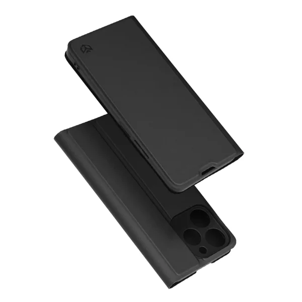 Techsuit Magskin Book wallet case for Realme Note 70T, black 5