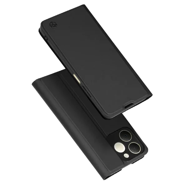 Techsuit Magskin Book wallet case for Realme Note 70T, black 4