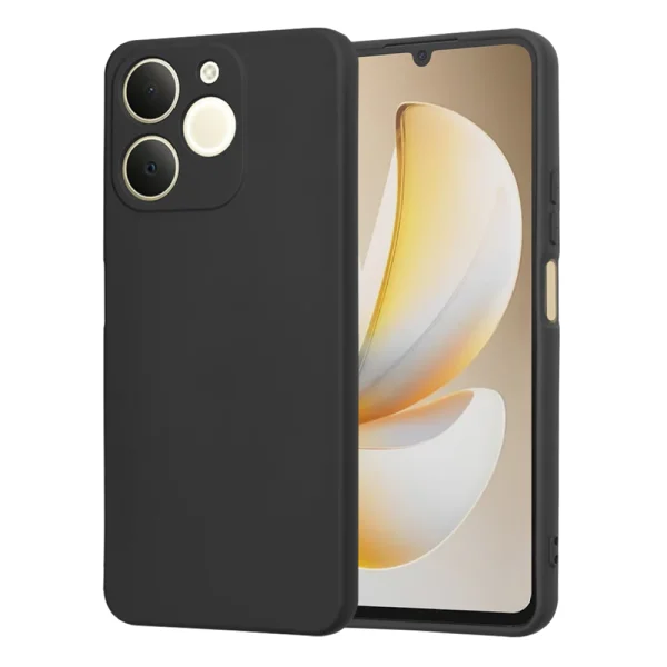 Силиконов калъф Techsuit SoftFlex за Realme Note 70T, черен 1