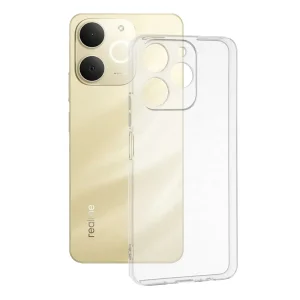 Силиконов калъф Techsuit Clear Silicone за Realme Note 70T, Прозрачен