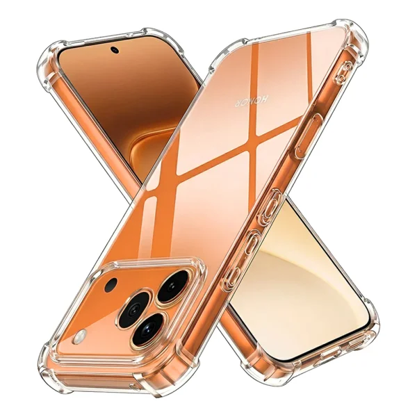 Techsuit Shockproof Silicone Case for Honor 600 pro, Transparent 3