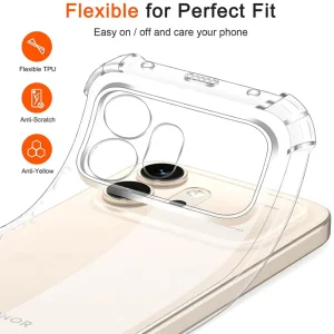 Techsuit Shockproof Silicone Case for Honor 600, Transparent 5