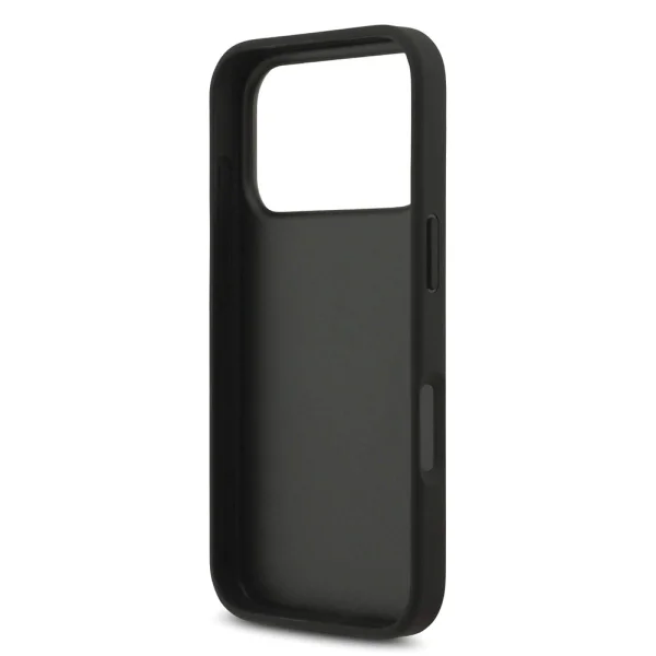 Guess PU 4G Metal Logo Strap Case for iPhone 18 Pro, black 5