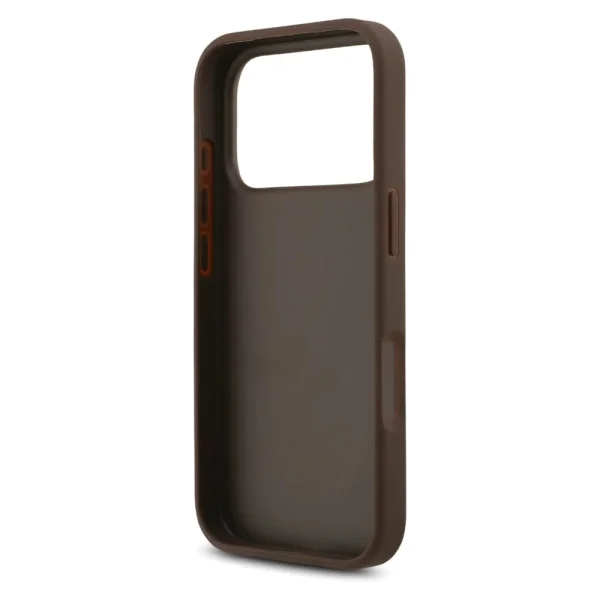 Калъф Guess PU 4G Metal Logo Strap Case за iPhone 18 Pro Max, кафяв 5