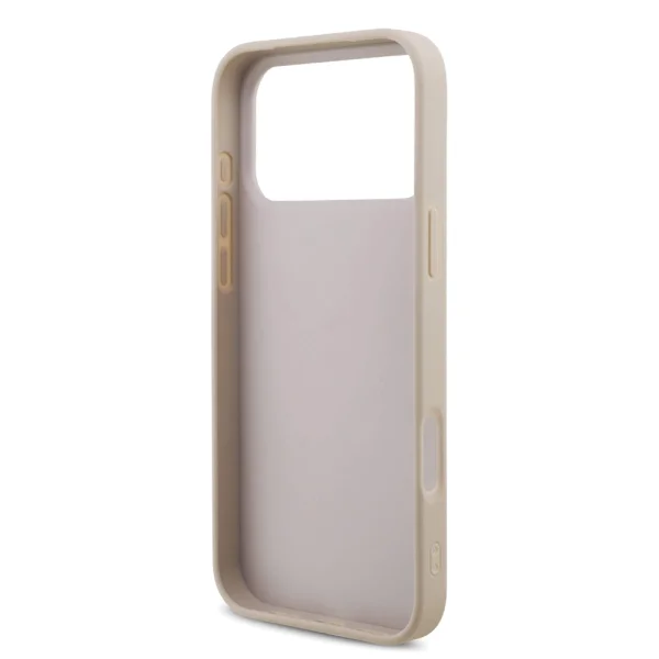Калъф Guess PU 4G Metal Logo Strap Case за iPhone 18 Pro Max, розов 5