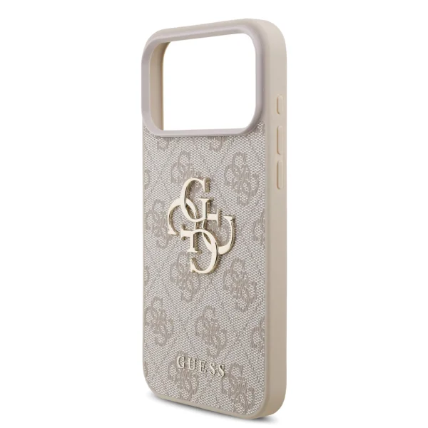 Калъф Guess PU 4G Metal Logo Strap Case за iPhone 18 Pro Max, розов 4