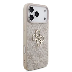 Калъф Guess PU 4G Metal Logo Strap Case за iPhone 18 Pro Max, розов 3
