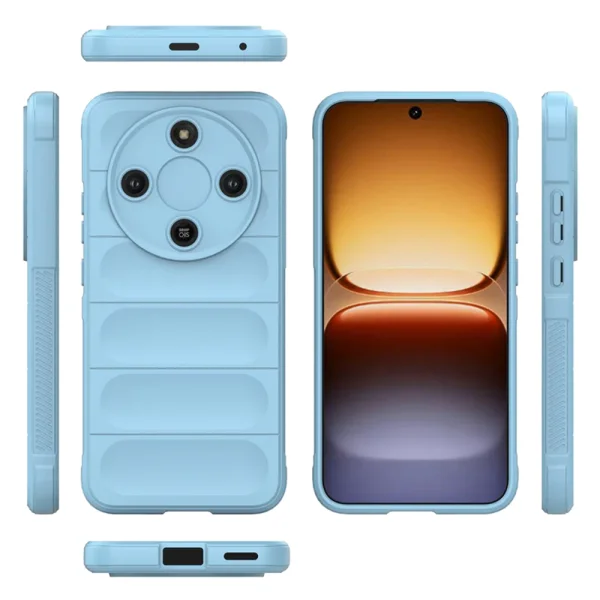 Techsuit Magic Shield Silicone Case for Honor Magic8 Lite, blue 2