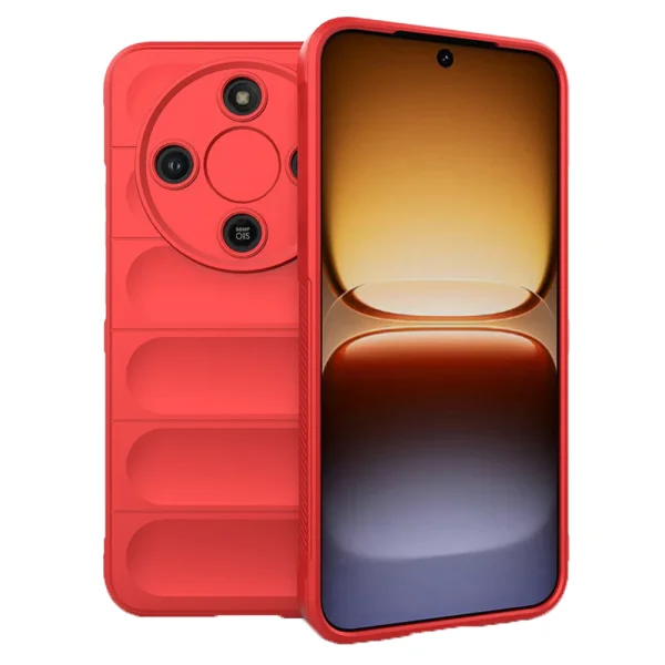 Силиконов калъф Techsuit Magic Shield за Honor Magic8 Lite, червен 1