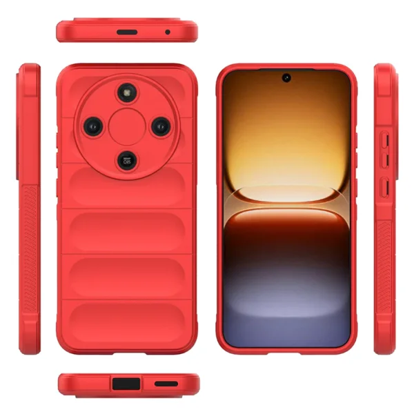Силиконов калъф Techsuit Magic Shield за Honor Magic8 Lite, червен 3