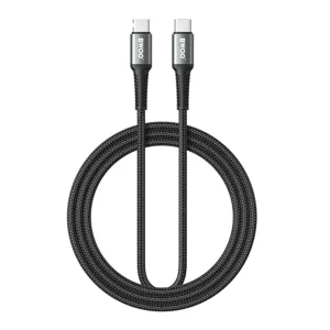 USB кабел BWOO Braided Cable USB-C, 3m, 60W, черен 3