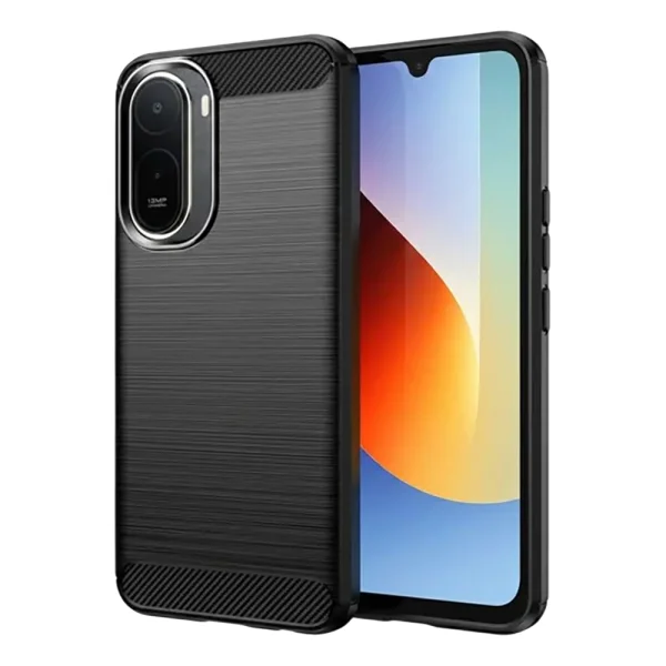 Калъф Techsuit Carbon Silicone за Xiaomi Redmi A7 Pro 4G, черен 1