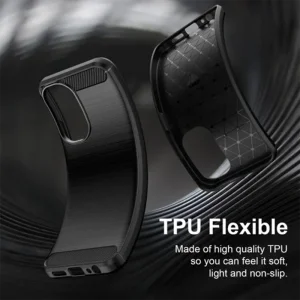 Калъф Techsuit Carbon Silicone за Xiaomi Redmi A7 Pro 4G, черен 3