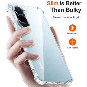 Techsuit Shockproof Clear Silicone case for Xiaomi Redmi A7 Pro 4G, transparent 3