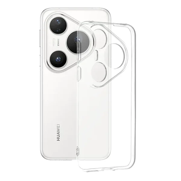 Силиконов калъф Techsuit Clear Silicone за Huawei Pura 80 Pro, прозрачен 1