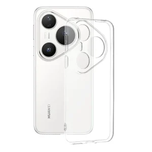 Силиконов калъф Techsuit Clear Silicone за Huawei Pura 80 Pro, прозрачен