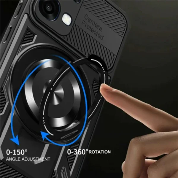 Удароустойчив калъф Techsuit RuggedCam за Oppo A6x 4G/A6x 5G, черен 4