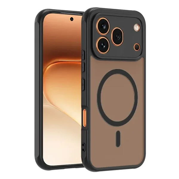 Shockproof case Techsuit HaloFrost II MagSF for Honor 600 Pro, black 1