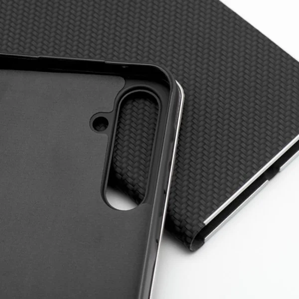 Калъф Тефтер Carbon LUNA за Samsung Galaxy A34 5G, черен 5