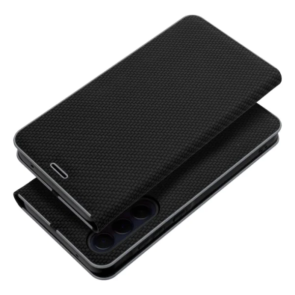 Калъф Тефтер Carbon LUNA за Samsung Galaxy A34 5G, черен 4