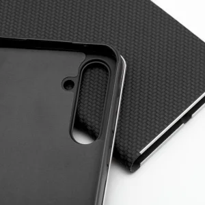 Калъф Тефтер Carbon LUNA за Samsung Galaxy A34 5G, черен 5