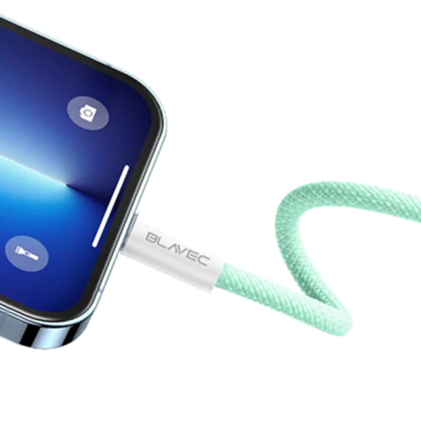USB Кабел Blavec Candy, Type-C, PD, 60W, 3A, 3m, Apple CarPlay/Android Auto (CCA-CC3GN30), зелен 2