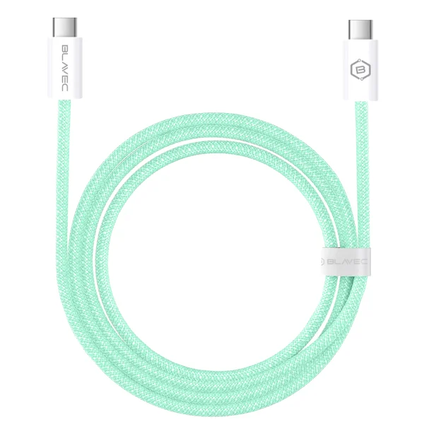 USB Кабел Blavec Candy, Type-C, PD, 60W, 3A, 3m, Apple CarPlay/Android Auto (CCA-CC3GN30), зелен 1