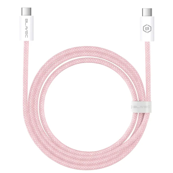 USB Cable Blavec Candy, Type-C, PD, 60W, 3A, 3m, Apple CarPlay/Android Auto (CCA-CC3P30), pink 1