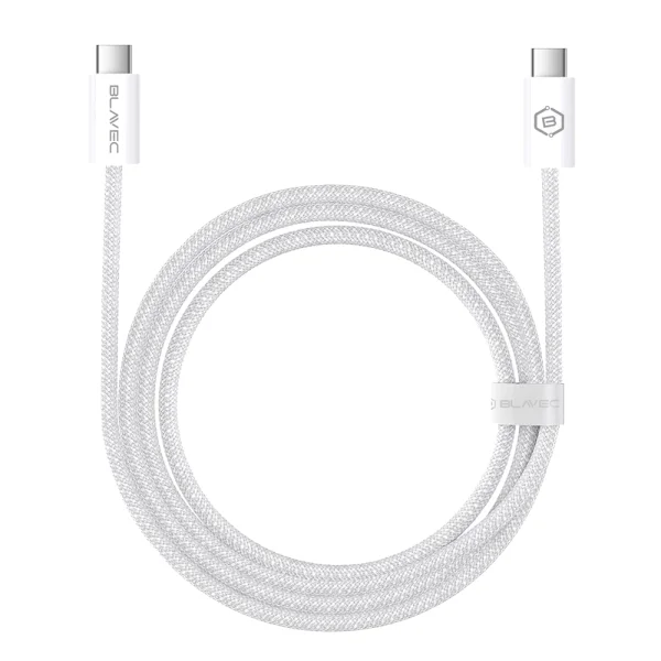 USB Cable Blavec Candy Type-C, PD, 60W, 3A, 3m, Apple CarPlay/Android Auto (CCA-CC3W30), white 1