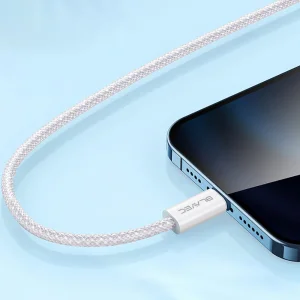 USB Cable Blavec Candy Type-C, PD, 60W, 3A, 3m, Apple CarPlay/Android Auto (CCA-CC3W30), white 3