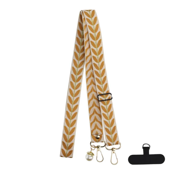 Universal phone strap FZ-1, yellow-beige 1