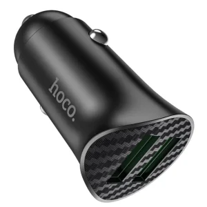 HOCO Z39 Car Charger, 18W, 2x USB QC3.0, with micro USB cable, Black 4