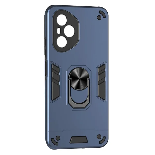 Shockproof back cover Ring Holder Kickstand for Honor 400 Pro, blue 3