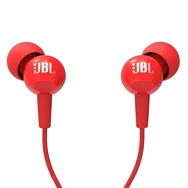 Слушалки JBL Jack C100Si, 3,5 mm, червен 2