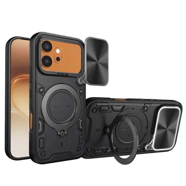 Shockproof case Techsuit CamGuard Pro for Honor 600 / 600 Pro, black 3