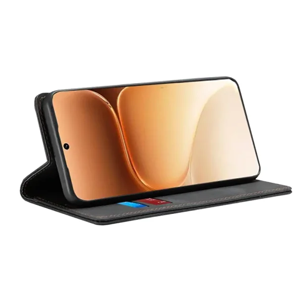 Techsuit Confy Cover Book Case for Honor 600 / 600 Pro, black 2